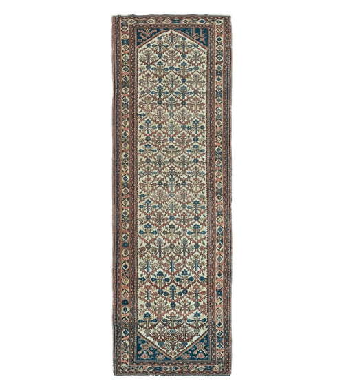 3' 3"X 10' Antique Handmade Caucasian Shirvan Wool Runner Rug Nice