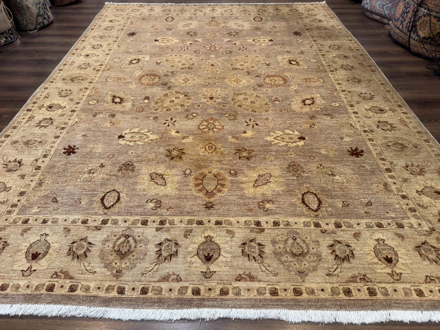 Pakistani Peshawar Rug 8x11, Indo Persian Mahal Carpet, Traditional Wool Oriental Rug - Nuvé