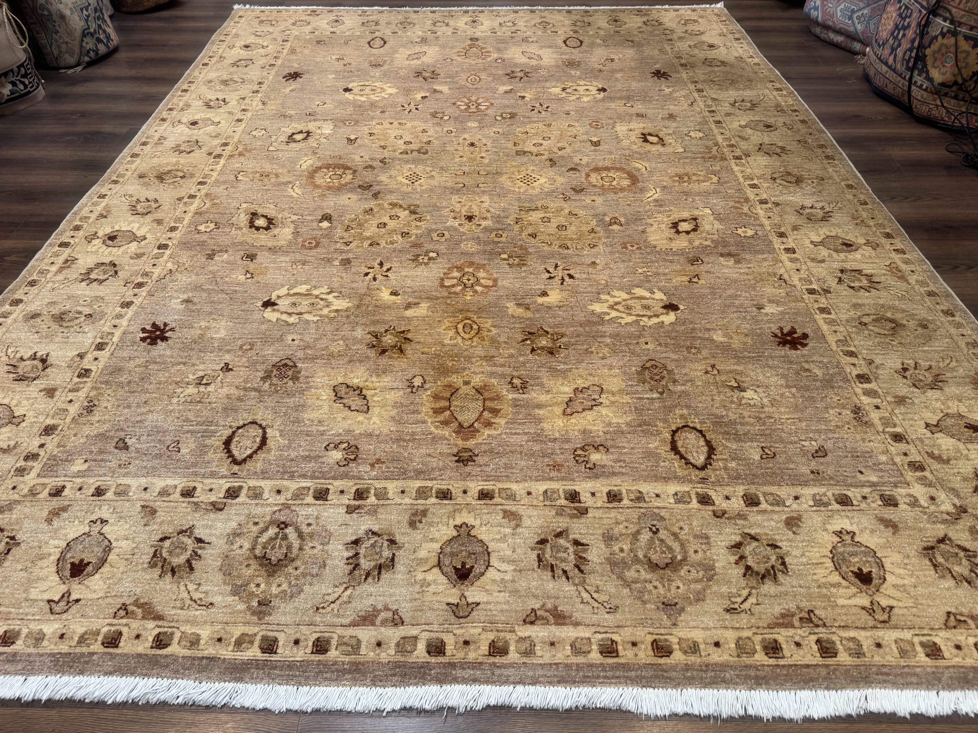 Pakistani Peshawar Rug 8x11, Indo Persian Mahal Carpet, Traditional Wool Oriental Rug - Nuvé