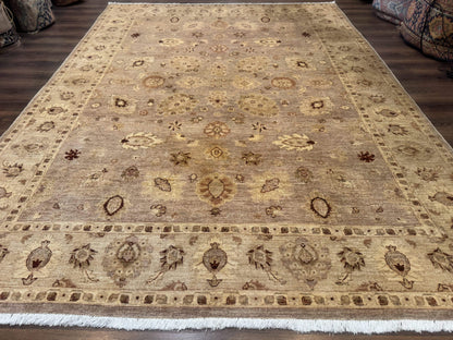 Pakistani Peshawar Rug 8x11, Indo Persian Mahal Carpet, Traditional Wool Oriental Rug - Nuvé