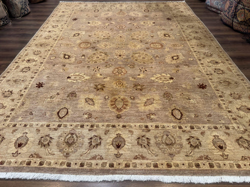 Pakistani Peshawar Rug 8x11, Indo Persian Mahal Carpet, Traditional Wool Oriental Rug - Nuvé