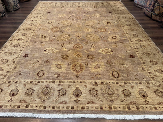 Pakistani Peshawar Rug 8x11, Indo Persian Mahal Carpet, Traditional Wool Oriental Rug - Nuvé
