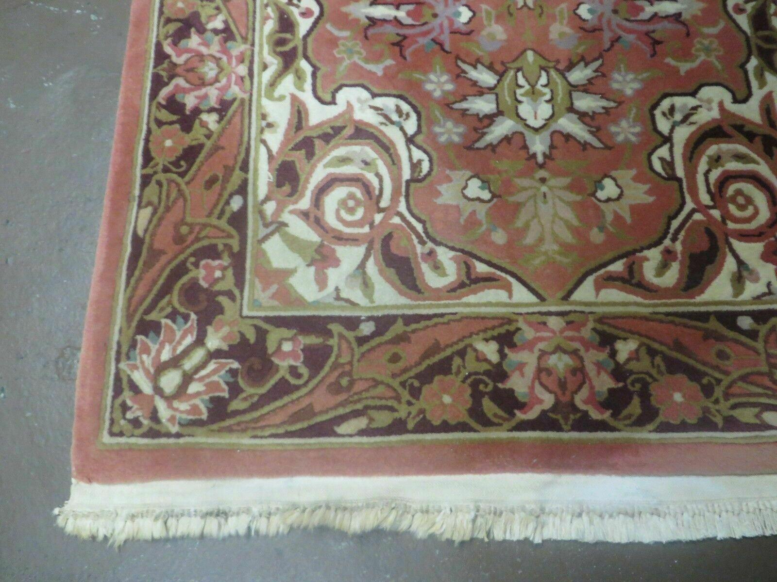 Chinese Wool Rug 3x5 Vintage Handmade Oriental Carpet Floral Medallion - Nuvé