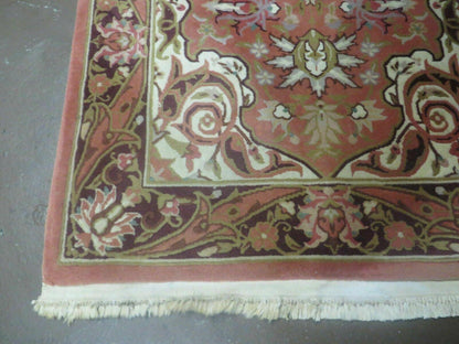 Chinese Wool Rug 3x5 Vintage Handmade Oriental Carpet Floral Medallion - Nuvé