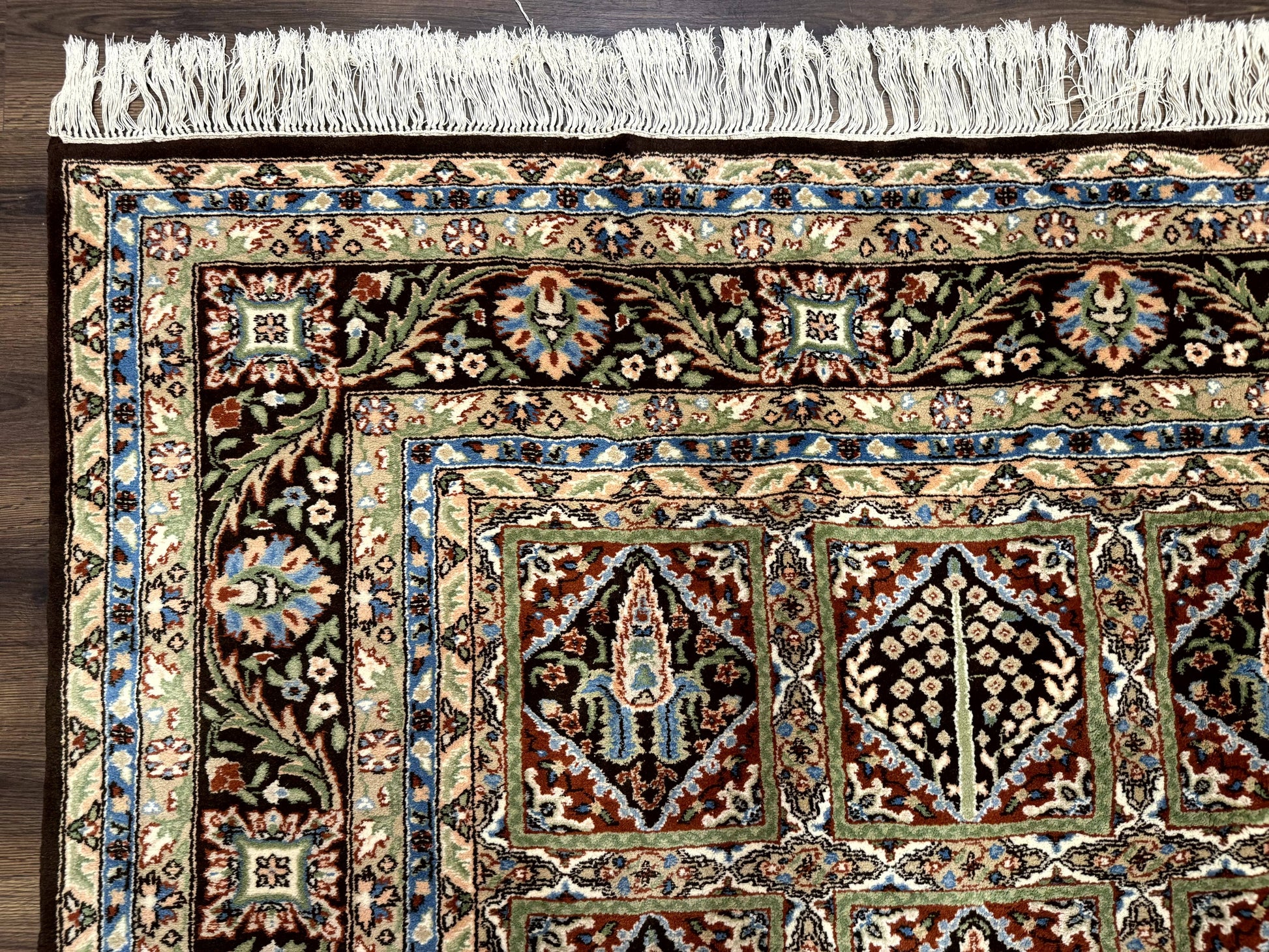 Sino Persian Rug 8x10, Panel Design, Brown, Multicolor, Wool, Cedar Trees - Nuvé