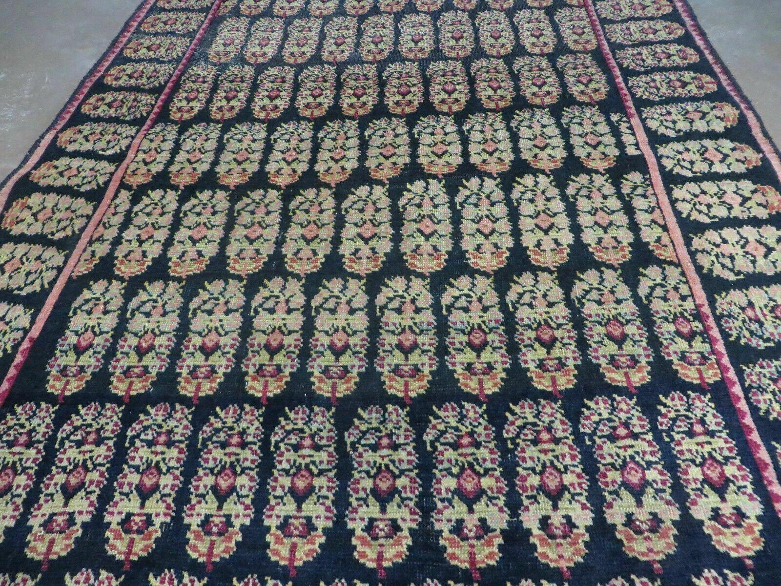 4' X 9' Antique Karabagh Caucasian Rug Handmade Wool Carpet Organic Dyes Nice - Nuvé