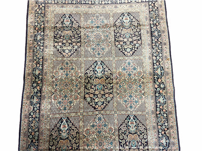 4' X 6' Vintage Fine Hand Made Turkish Oriental Silk Rug 400 KPSI Wow
