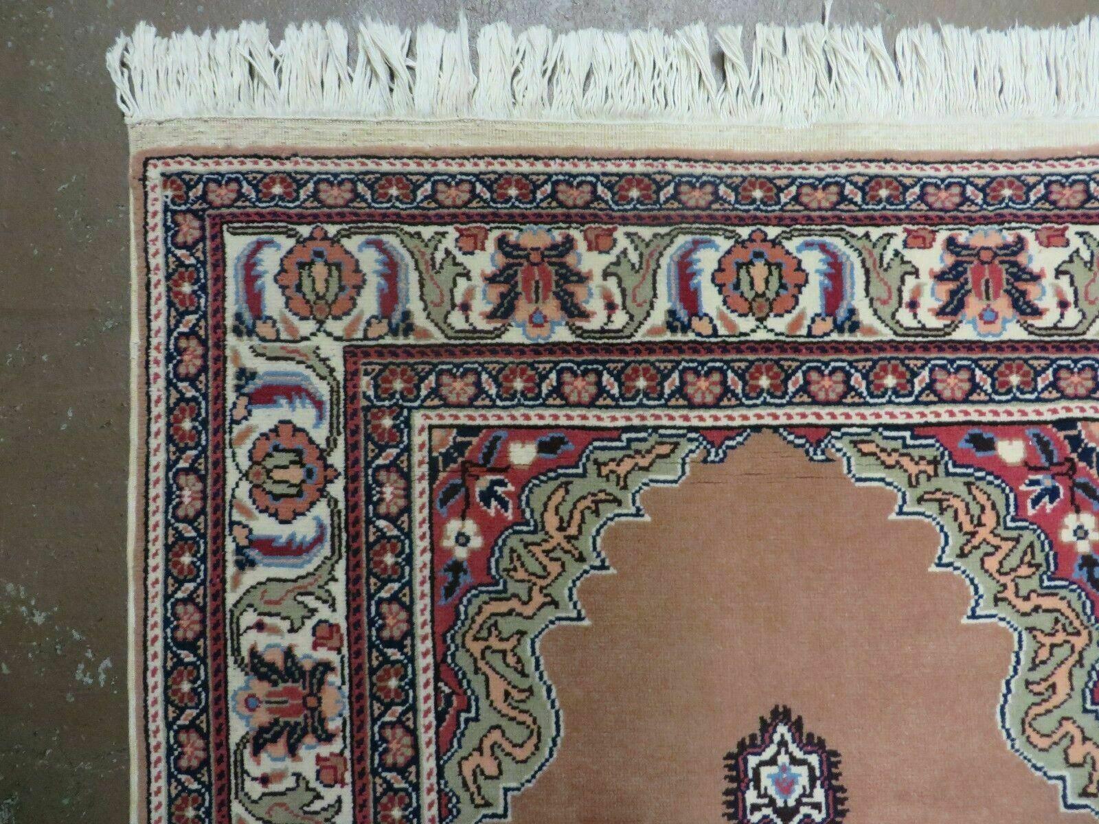 3' X 4' Vintage Handmade Turkish Kayseri Wool Cotton Rug Carpet Camel Hair Nice - Nuvé
