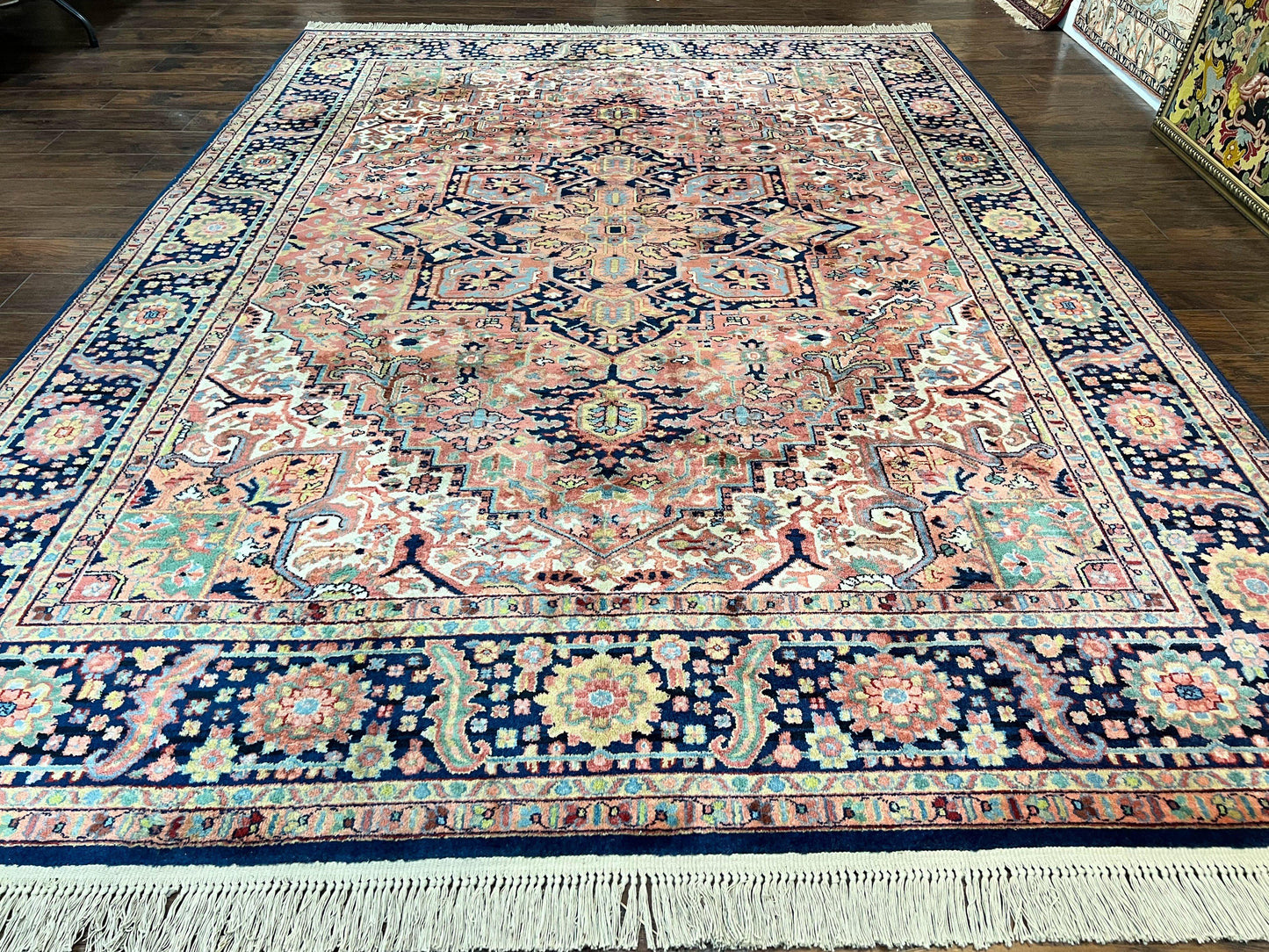 Karastan Rug 8.8 x 12, Karastan Heriz #726, Wool Pile Karastan Area Rug, Rare Hard to Find, Original 700 Series - Nuvé