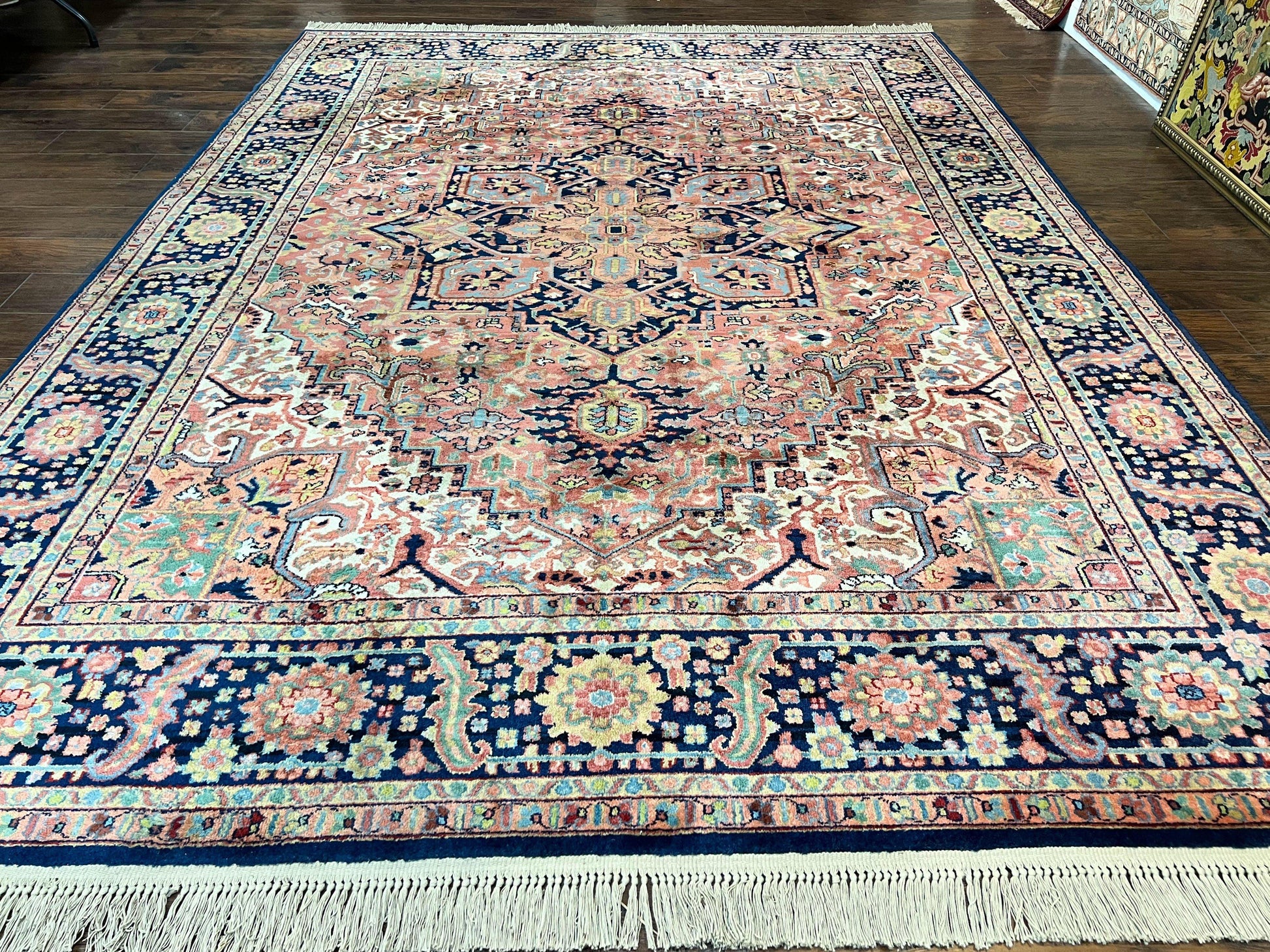 Karastan Rug 8.8 x 12, Karastan Heriz #726, Wool Pile Karastan Area Rug, Rare Hard to Find, Original 700 Series - Nuvé