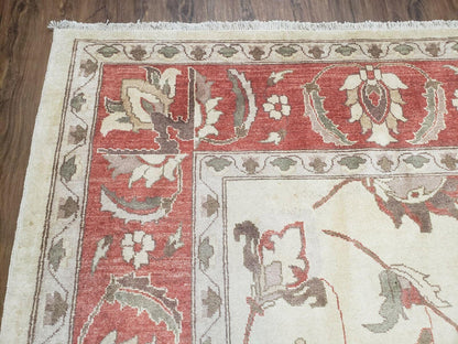 9' X 12' One-Of-A-Kind William Pak Peshawar Hand-knotted Wool Rug Nice - Nuvé