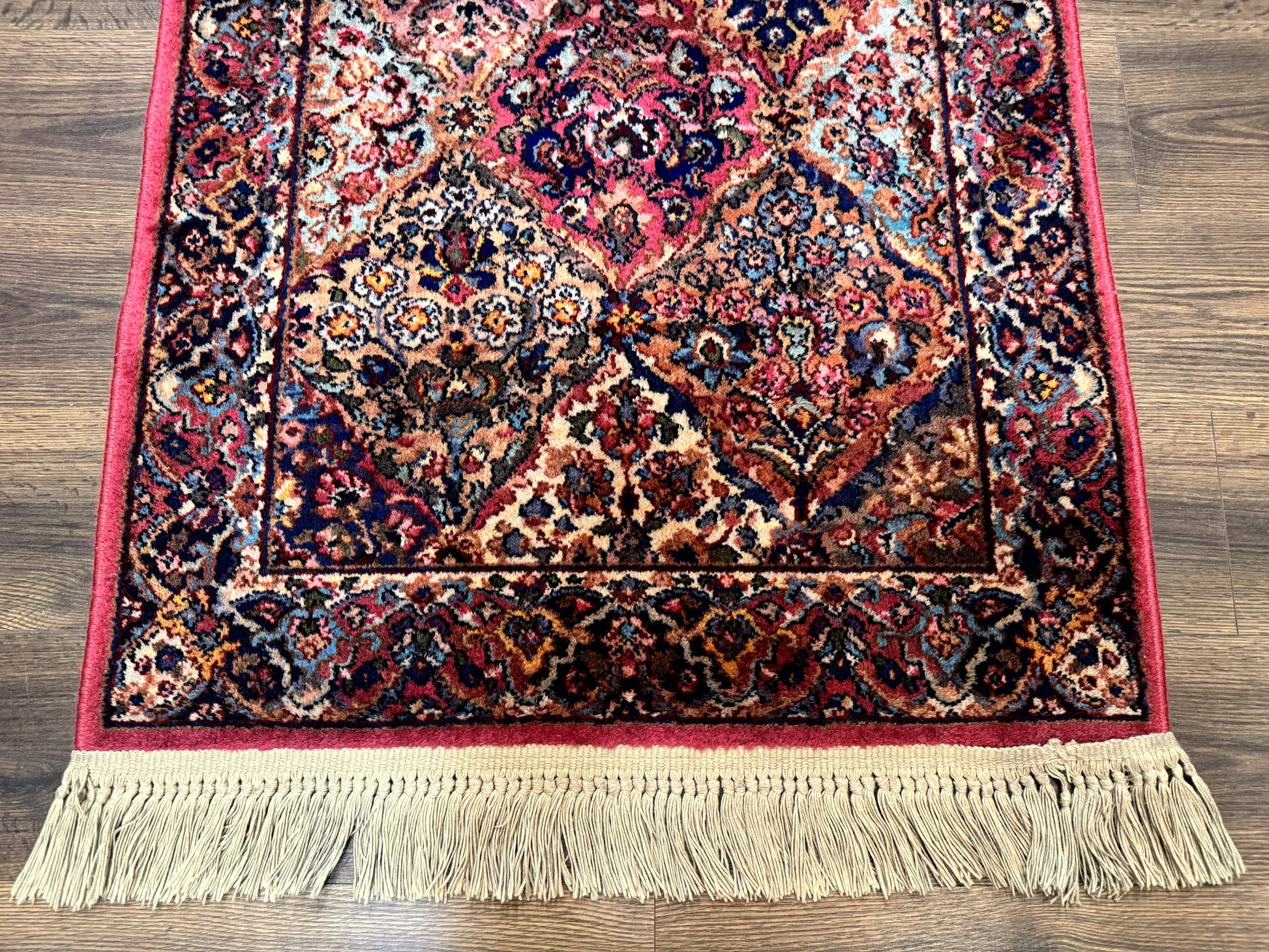 Karastan Rug 3x5 Multicolor Panel Kirman #717, Original 700 Series, Wool Pile, Discontinued - Nuvé