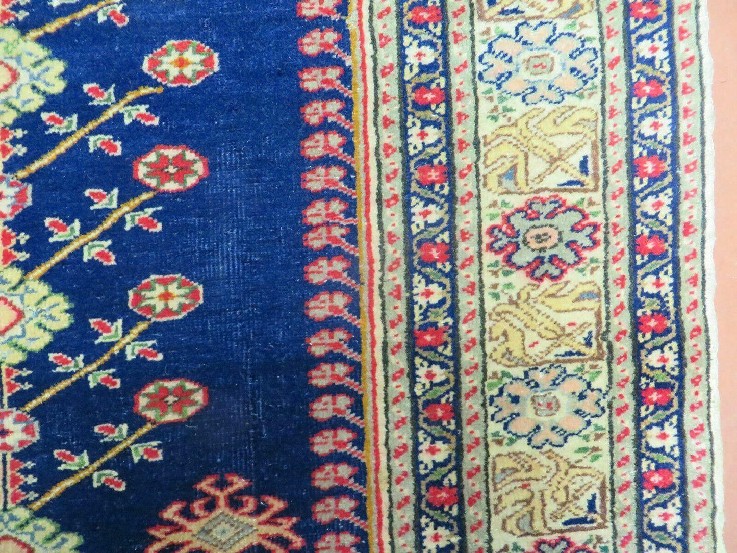 3' X 4' Semi Antique Handmade Turkish Prayer Kaisery Wool Rug Nice - Nuvé