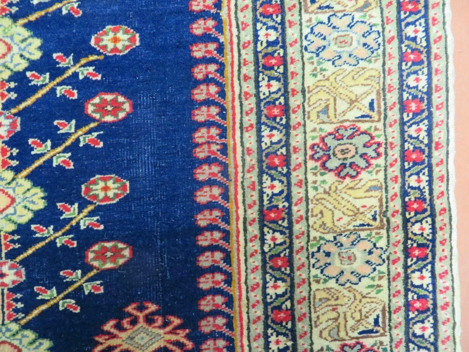 3' X 4' Semi Antique Handmade Turkish Prayer Kaisery Wool Rug Nice - Nuvé