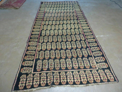4' X 9' Antique Karabagh Caucasian Rug Handmade Wool Carpet Organic Dyes Nice - Nuvé