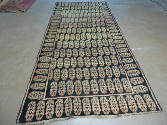 4' X 9' Antique Karabagh Caucasian Rug Handmade Wool Carpet Organic Dyes Nice - Nuvé