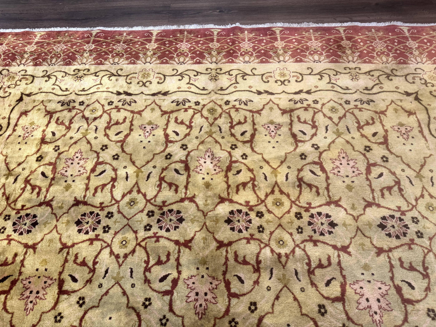 Pak Persian Rug 8x10, Allover Pattern, Gold-Tan, Fine 200 KPSI - Nuvé
