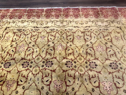 Pak Persian Rug 8x10, Allover Pattern, Gold-Tan, Fine 200 KPSI - Nuvé