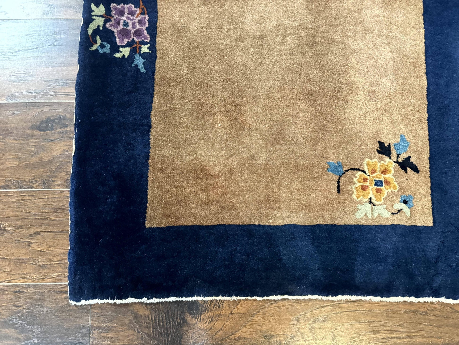Chinese Rug 3x5, Antique Peking Art Deco Carpet, Simple Design - Nuvé