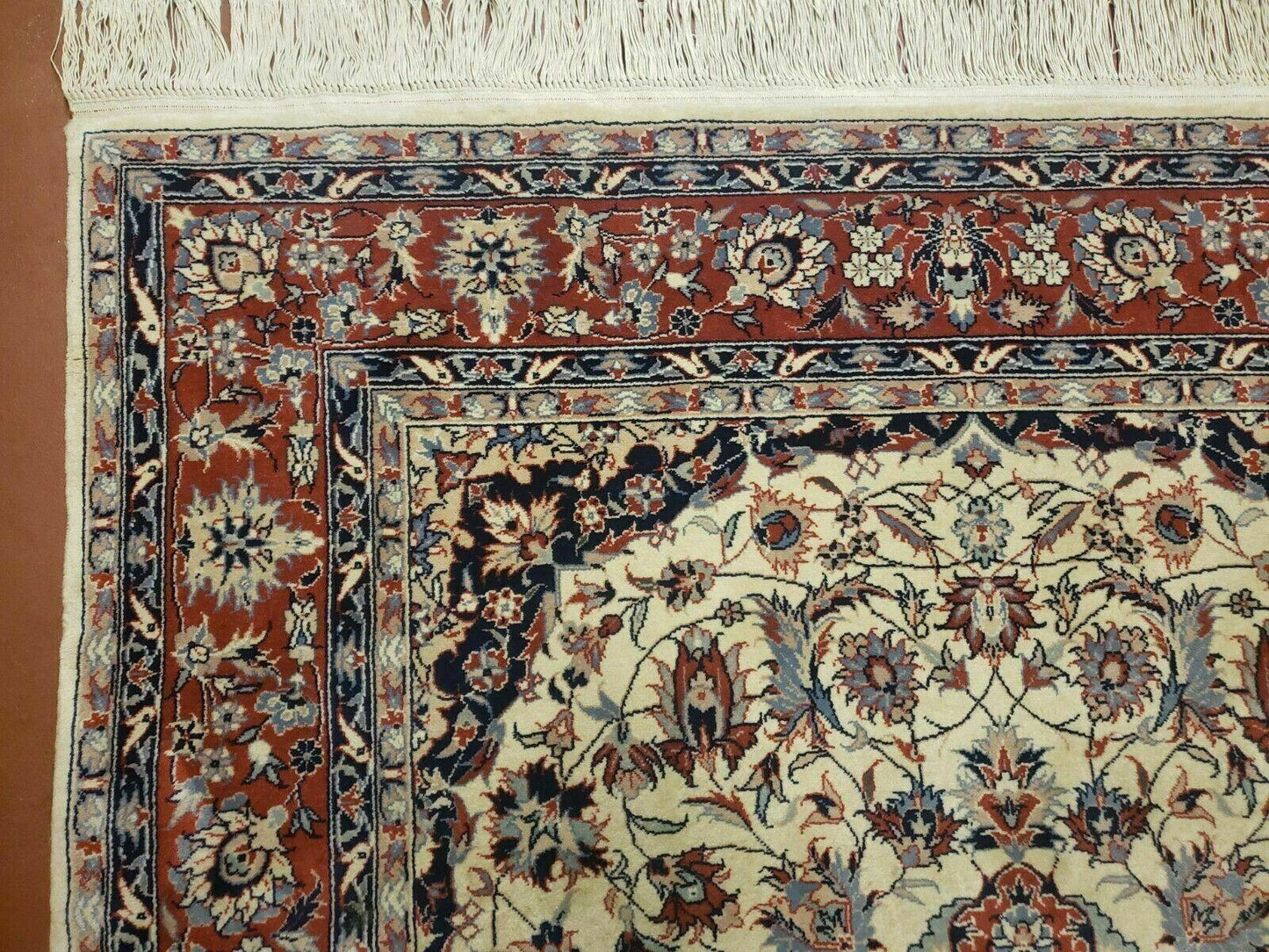 4' X 6' Handmade Ultra Fine Chinese Floral Oriental Wool Rug Hand Knotted Beige - Nuvé
