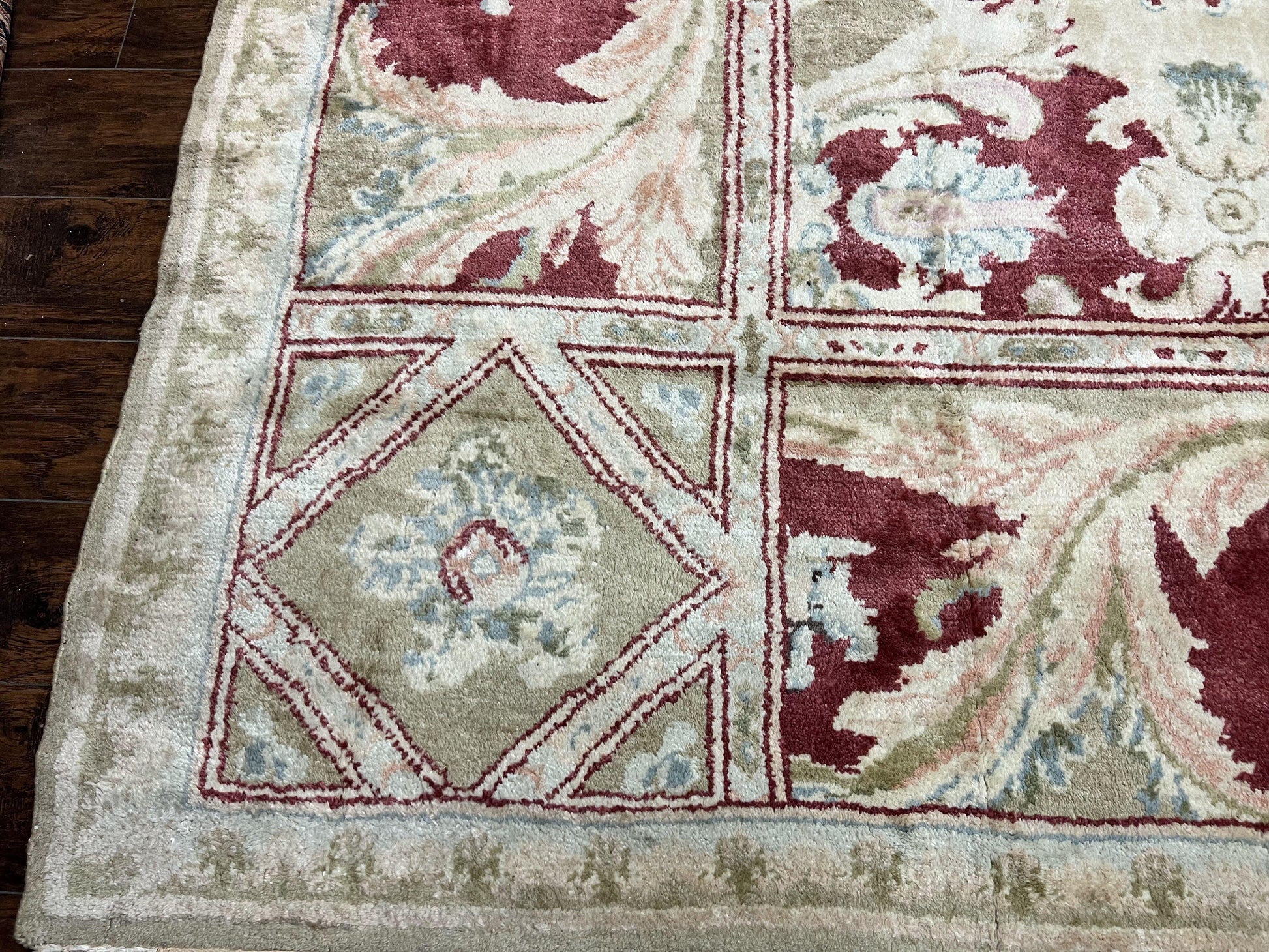 Large Egyptian Oushak Rug 12x21, Wool Handmade Vintage Carpet, Allover Pattern, Oversized 12 x 21 ft Traditional Rug - Nuvé