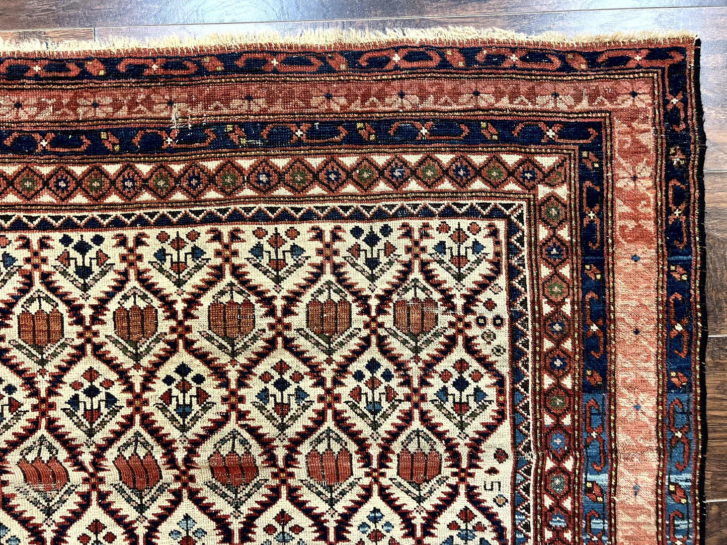 Antique Caucasian Rug 4x6, Hand Knotted Wool Carpet, Shirvan Rug - Nuvé