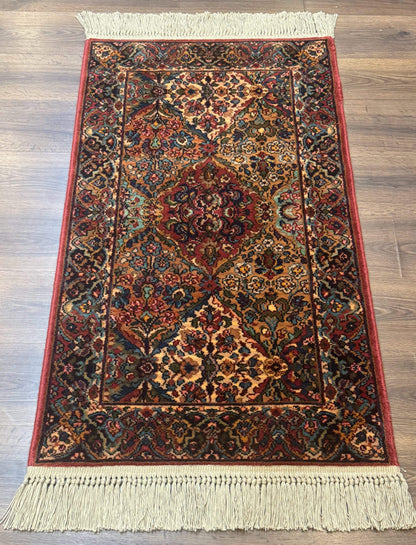 Karastan Rug 2.6 x 4 Multicolor Panel Kirman #717, Original 700 Series, Wool Pile Discontinued - Nuvé