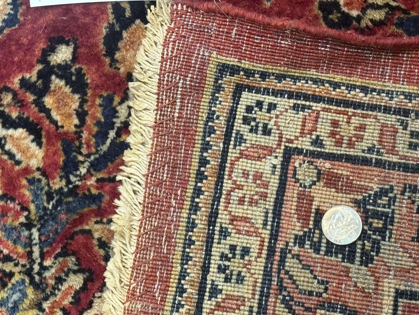 Persian Sarouk Rug 10x18, Palace Size Antique Persian Carpet, Wool, Red, Floral, Handmade Traditional Persian Rug, Extra Large Rug - Nuvé