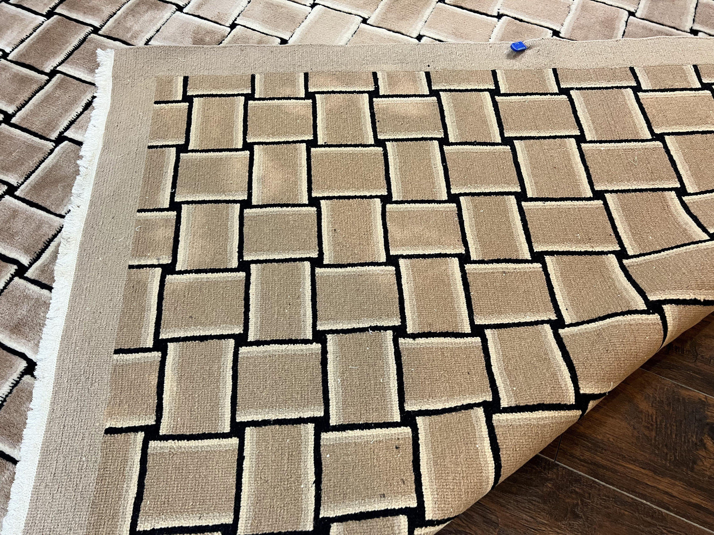 Tibetan Rug 9x12, Handmade, Wool, Modern Design - Nuvé