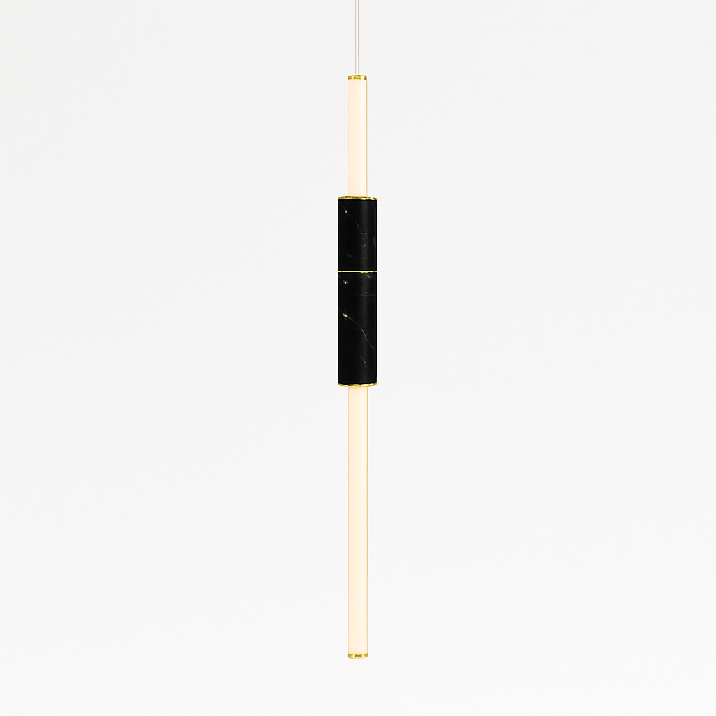 Modern Delia pendant light by Residence Supply featuring a sleek, minimalist design with a metal finish and hanging cord.
