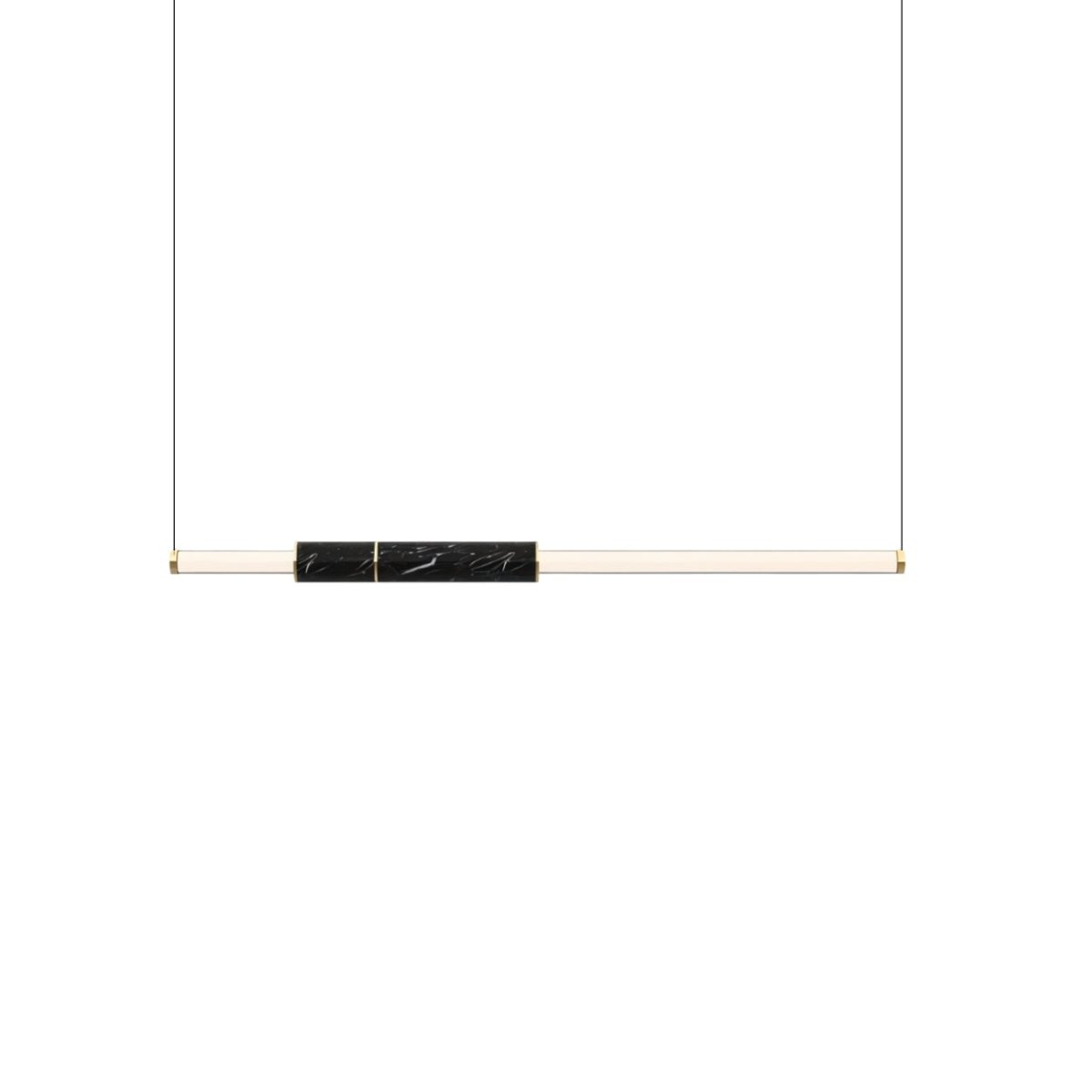 Contemporary Delia Pendant Light by Residence Supply hanging from ceiling with sleek design and warm lighting.