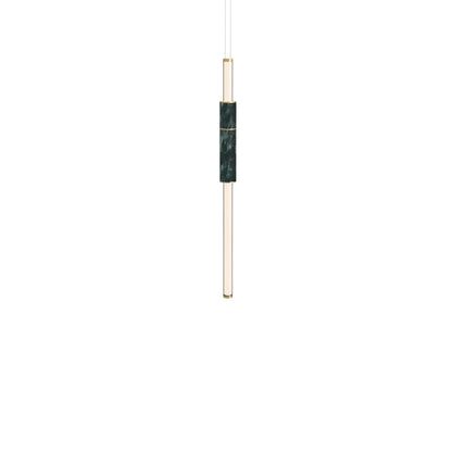 Contemporary Delia Pendant Light by Residence Supply hanging vertically with a sleek, modern design for stylish interior lighting.