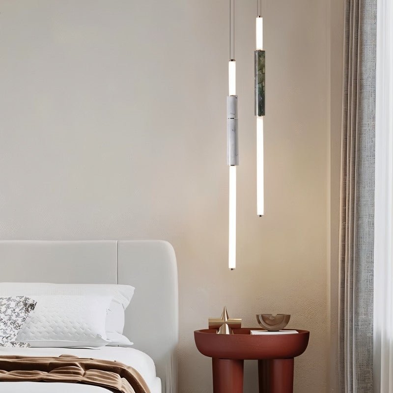 Modern Delia Pendant Light by Residence Supply, featuring a sleek design suitable for bedroom lighting.