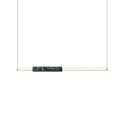 Modern Delia Pendant Light by Residence Supply with sleek linear design hanging from ceiling in contemporary decor.