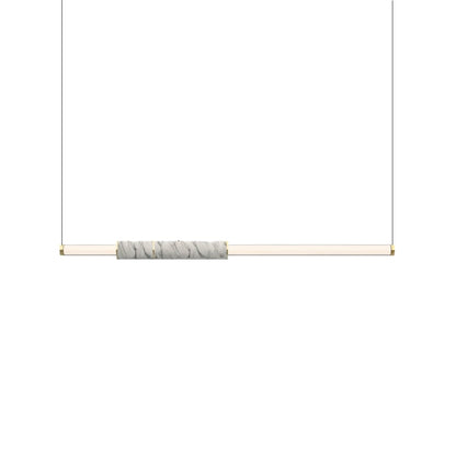 Modern Delia Pendant Light by Residence Supply with marble accent, hangs from ceiling, showcasing contemporary design and stylish decor.