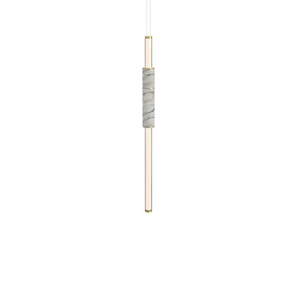 Modern Delia Pendant Light by Residence Supply with a sleek vertical design and contemporary aesthetic.