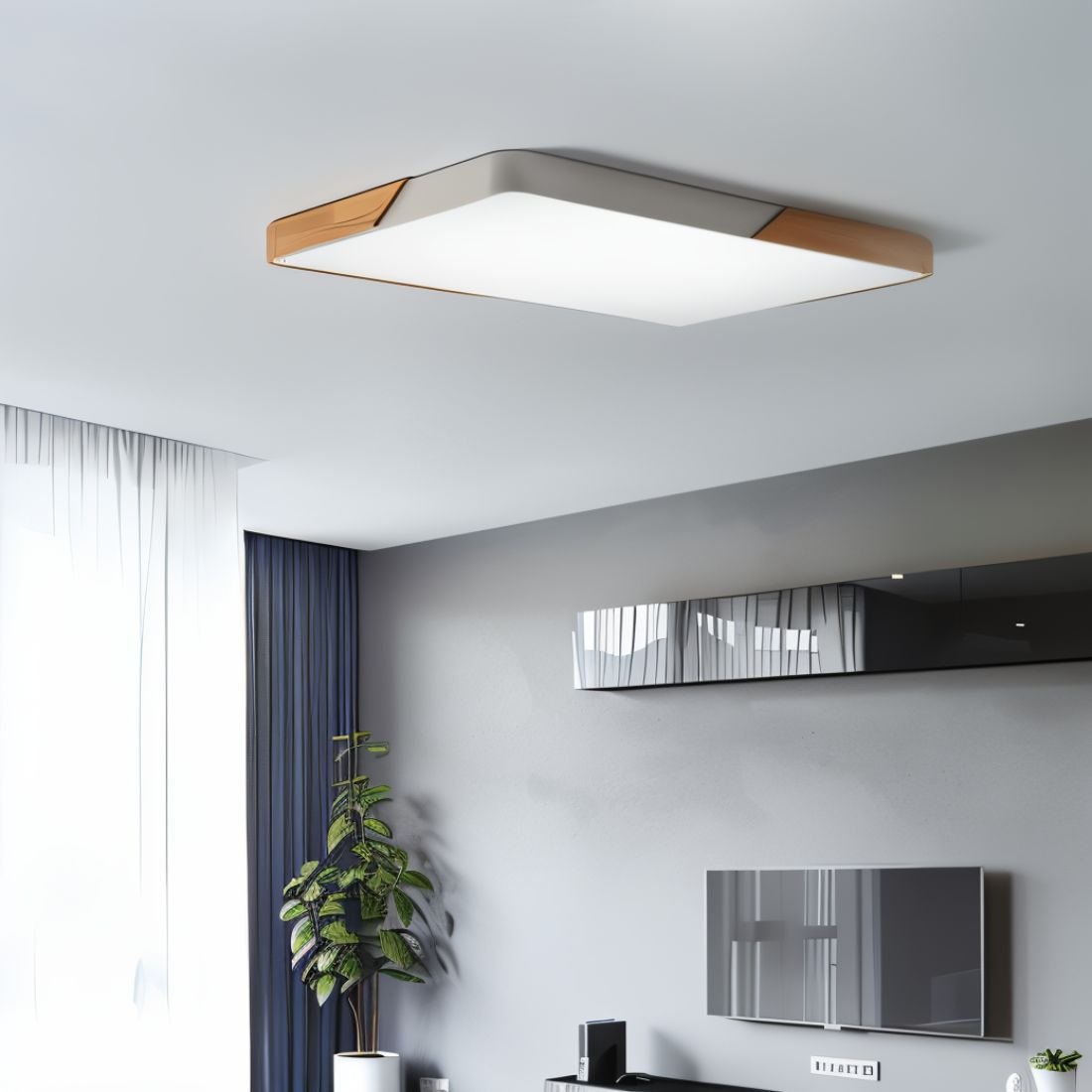 Delphi ceiling light by Residence Supply featuring a sleek, modern design with a frosted glass shade and brushed metal finish.