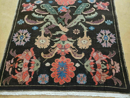 4' 5" X 16' 1" Antique Karabagh Caucasian Rug Handmade Wool Carpet Organic Dye - Nuvé