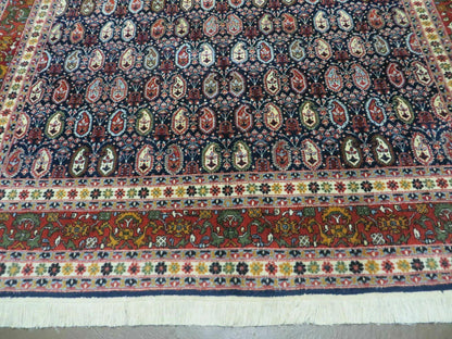 6' X 9' Vintage Fine Handmade India Paisley Rug Hand Knotted Carpet Organic Dye - Nuvé