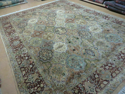 8' X 10' Safavieh Handmade Pakistan Oriental Floral Wool Rug Hand Knotted Organic