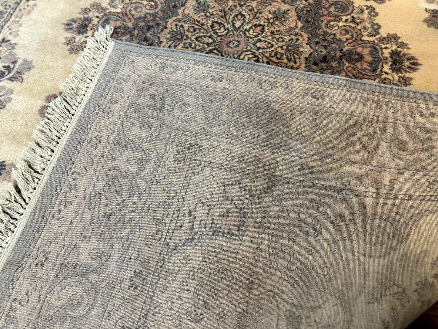 Belgium Power Loomed Wool Rug 6.9 x 9.6, Vintage Oriental Carpet - Nuvé