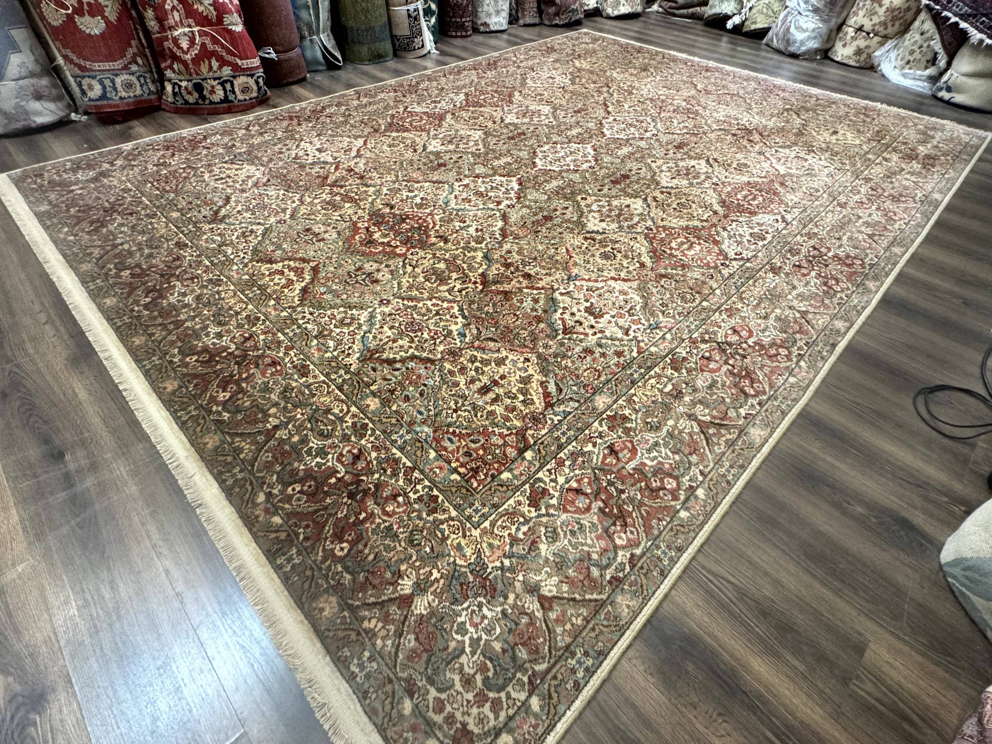 10x14 Karastan Empress Kirman Rug #700/719, Vintage Wool Discontinued Karastan - Nuvé