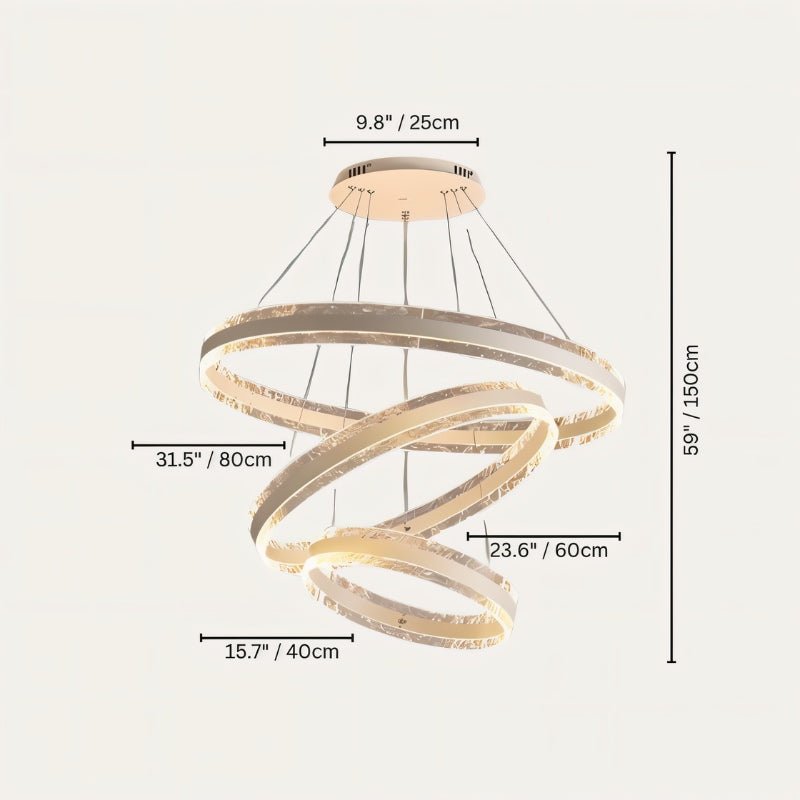 Dingir Round Chandelier - Nuvé