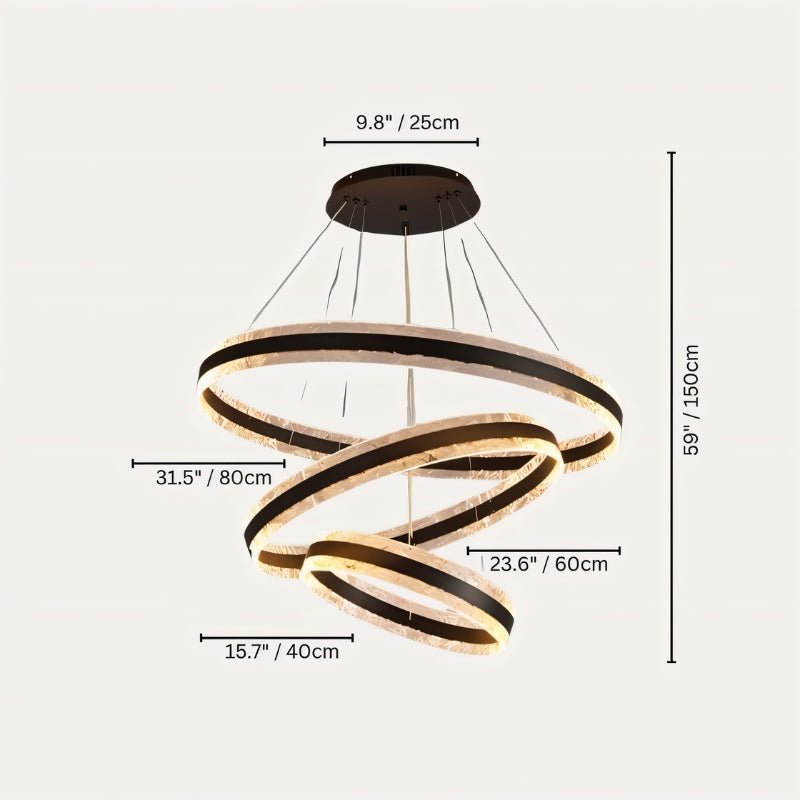 Dingir Round Chandelier - Nuvé