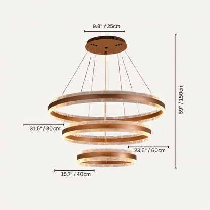 Dingir Round Chandelier - Nuvé