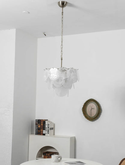 Retro Glass Disc Chandelier