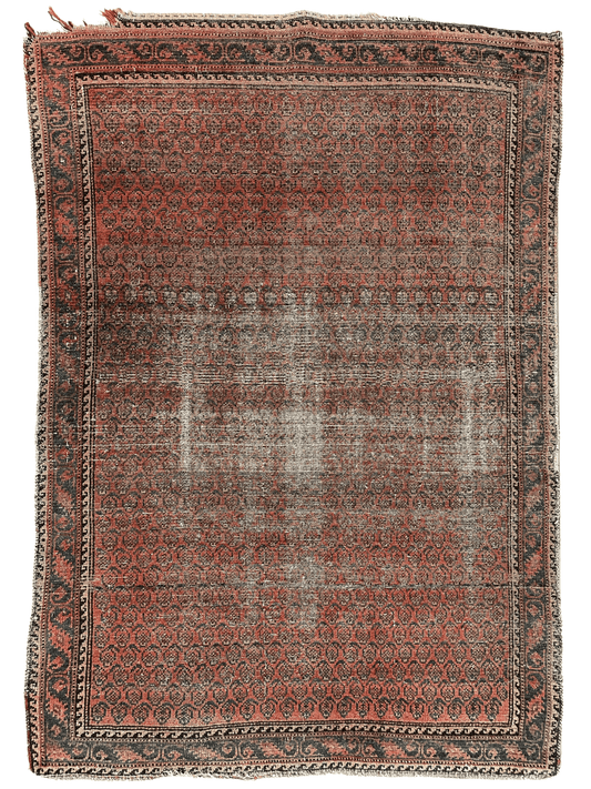 Distressed Persian Paisley Rug 3’8” x 5’2” - Nuvé