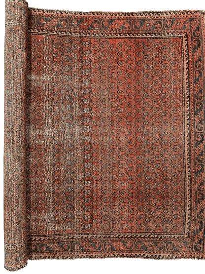 Distressed Persian Paisley Rug 3’8” x 5’2” - Nuvé