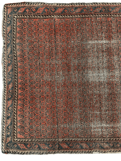 Distressed Persian Paisley Rug 3’8” x 5’2” - Nuvé