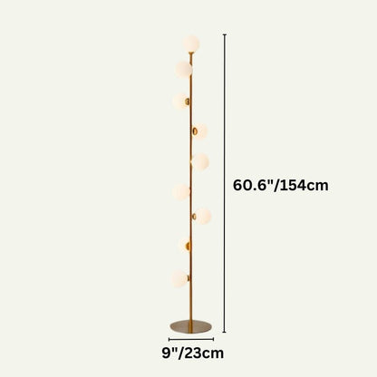 Modern Domena Floor Lamp by Residence Supply with a sleek metal stand and fabric shade, ideal for living room lighting.